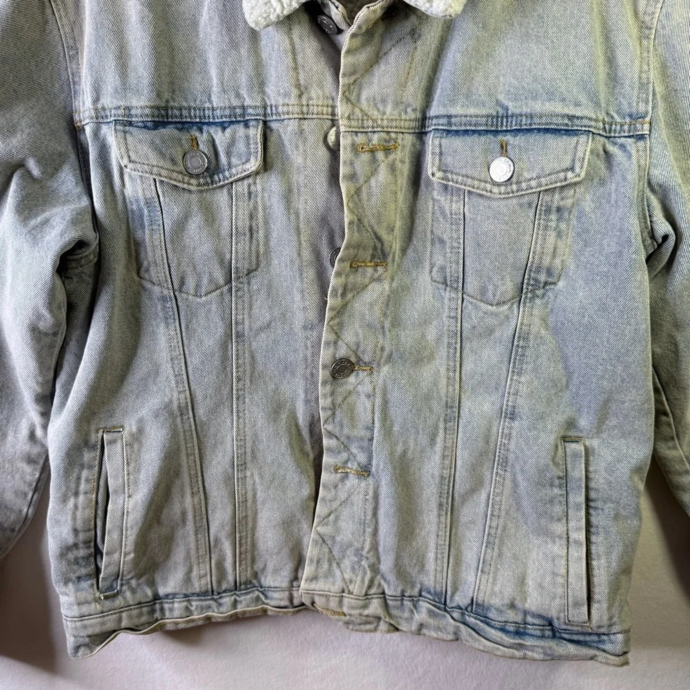 Men's Denim Sherpa Jacket